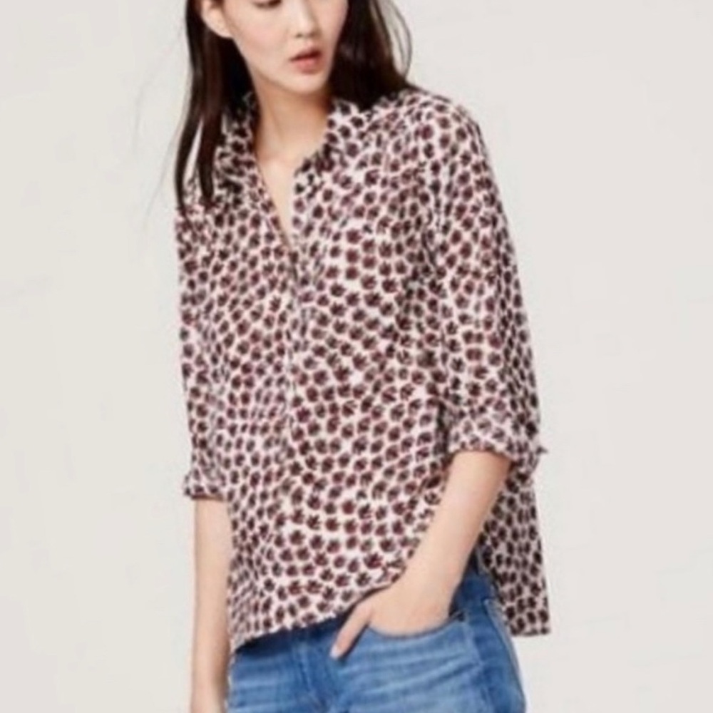 Loft The Softened Shirt XS THANKSGIVING
